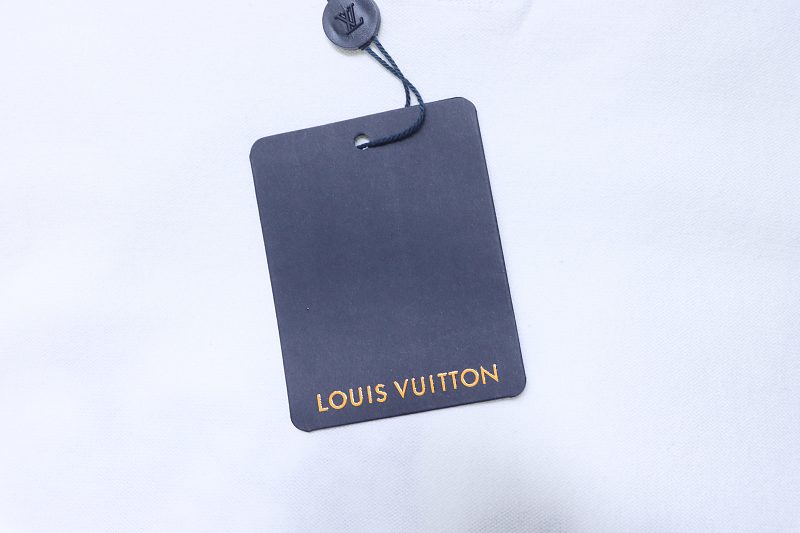 LOUIS VUITTON Letter Embroidery Short Sleeve T-Shirt