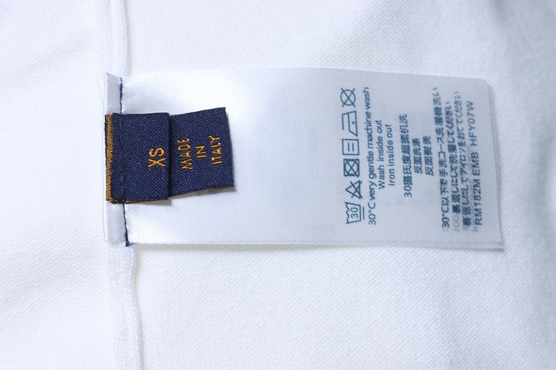 LOUIS VUITTON Letter Embroidery Short Sleeve T-Shirt