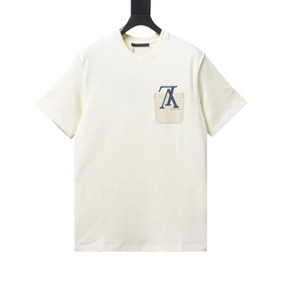 LOUIS VUITTON Letter Print Logo Short Sleeve T-Shirt 01