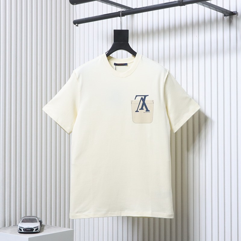LOUIS VUITTON Letter Print Logo Short Sleeve T-Shirt