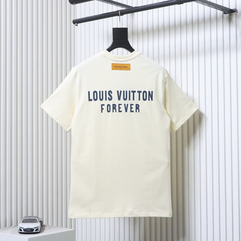 LOUIS VUITTON Letter Print Logo Short Sleeve T-Shirt