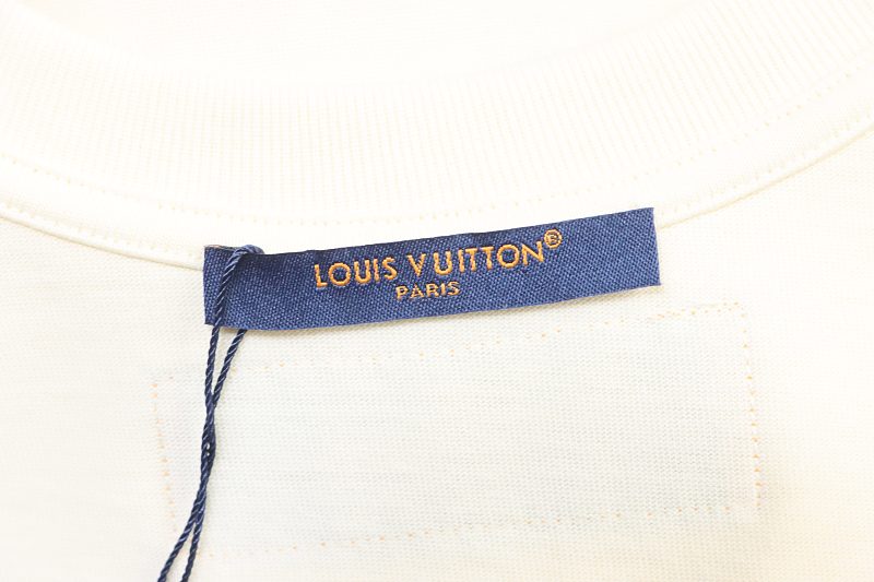 LOUIS VUITTON Letter Print Logo Short Sleeve T-Shirt