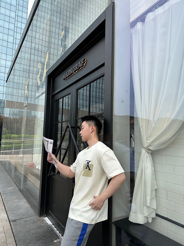 LOUIS VUITTON Letter Print Logo Short Sleeve T-Shirt