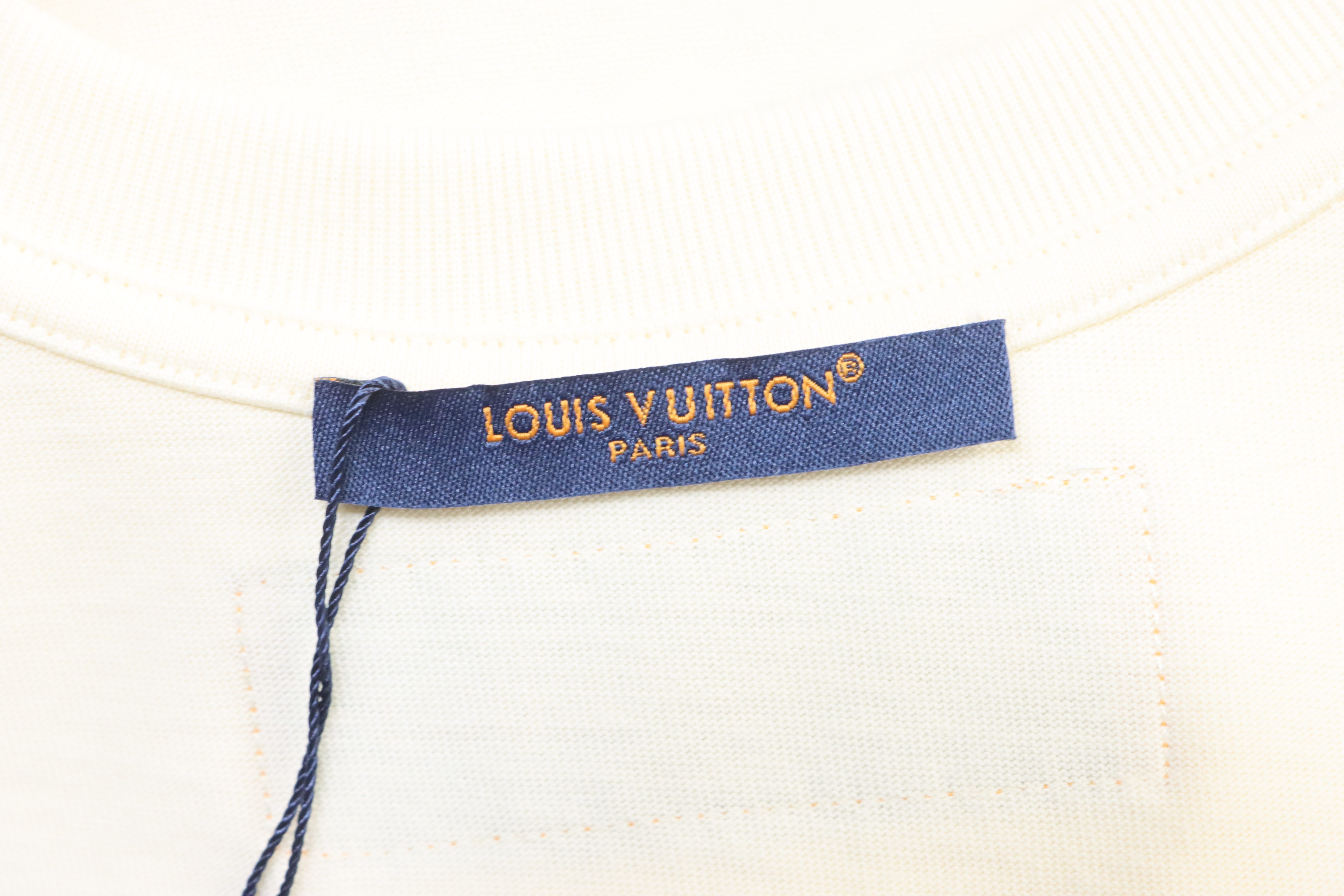 LOUIS VUITTON Letter Print Logo Short Sleeve T-Shirt