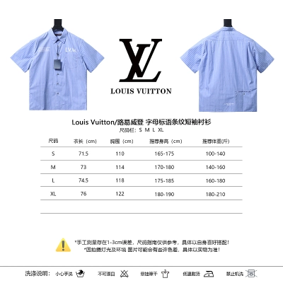 LOUIS VUITTON Letter Short Sleeve Shirt 02