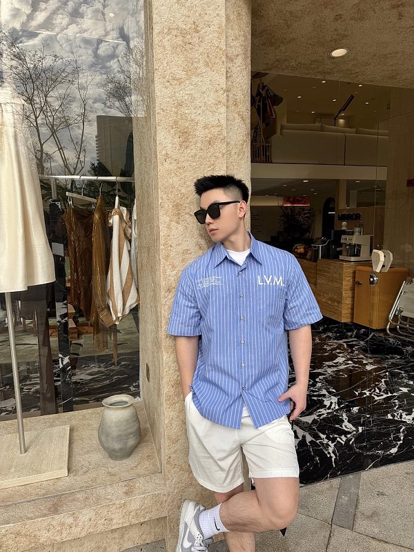 LOUIS VUITTON Letter Short Sleeve Shirt