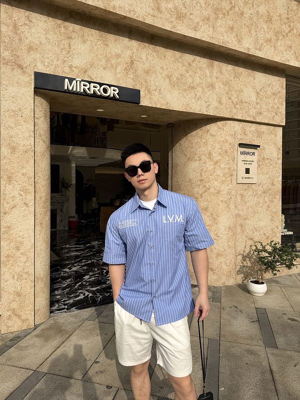 LOUIS VUITTON Letter Short Sleeve Shirt
