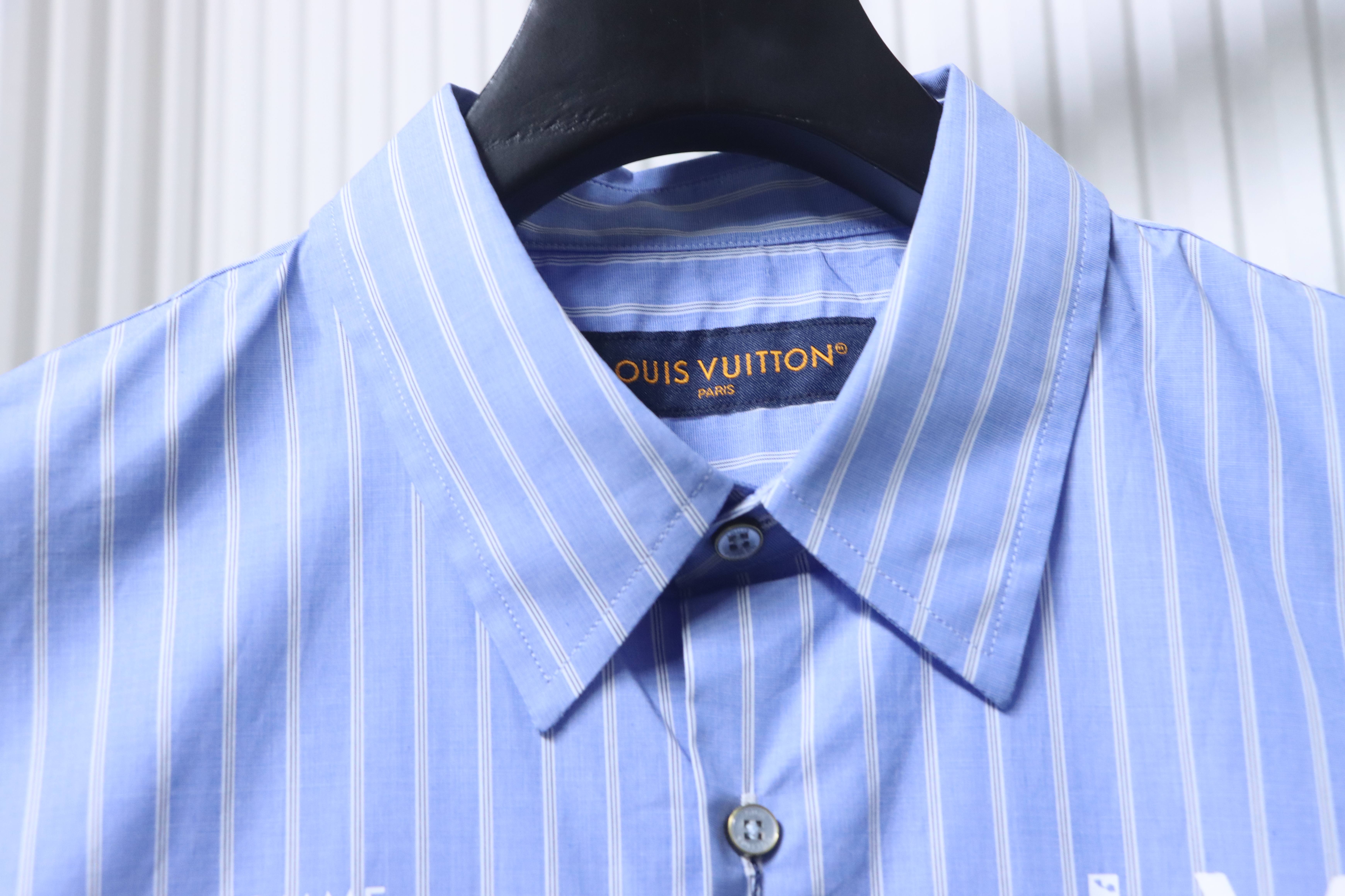 LOUIS VUITTON Letter Short Sleeve Shirt