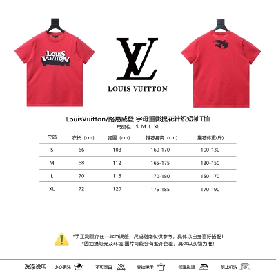 LOUIS VUITTON Letter Short Sleeve T-Shirt Style 2 02