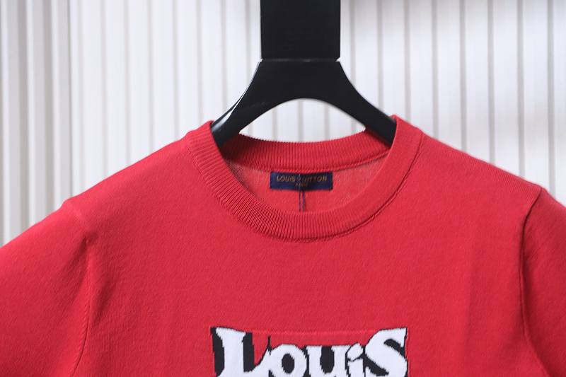 LOUIS VUITTON Letter Short Sleeve T-Shirt Style 2
