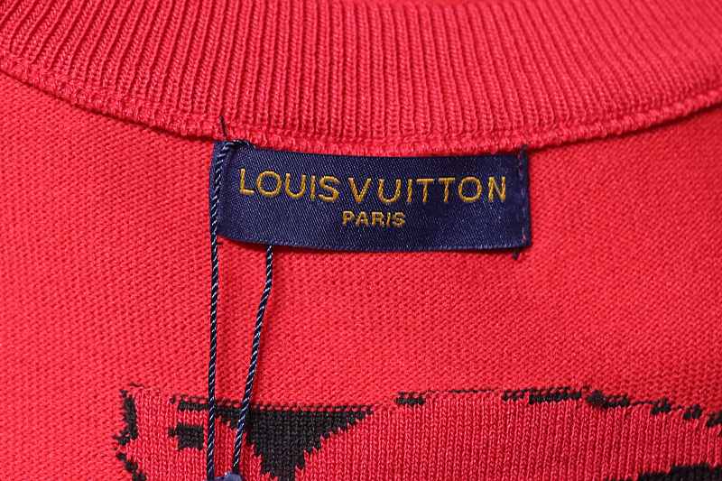 LOUIS VUITTON Letter Short Sleeve T-Shirt Style 2