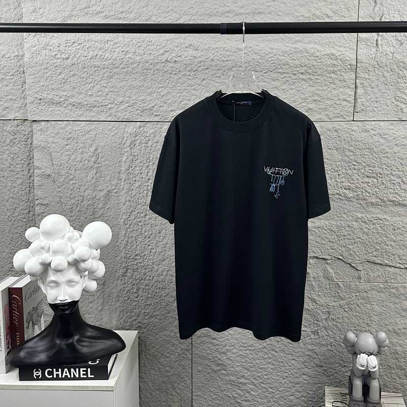 LOUIS VUITTON Letter White Short Sleeve T-Shirt