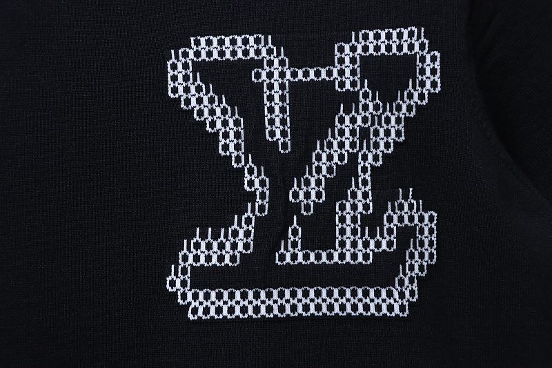 LOUIS VUITTON Logo Black Short Sleeve T-Shirt