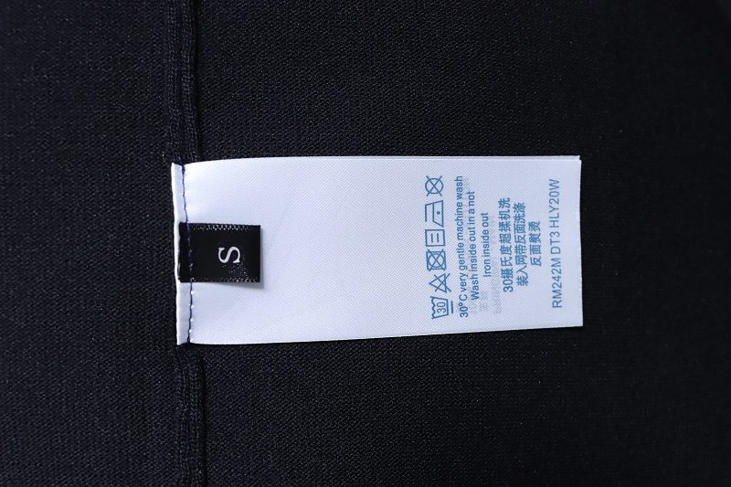 LOUIS VUITTON Logo Black Short Sleeve T-Shirt