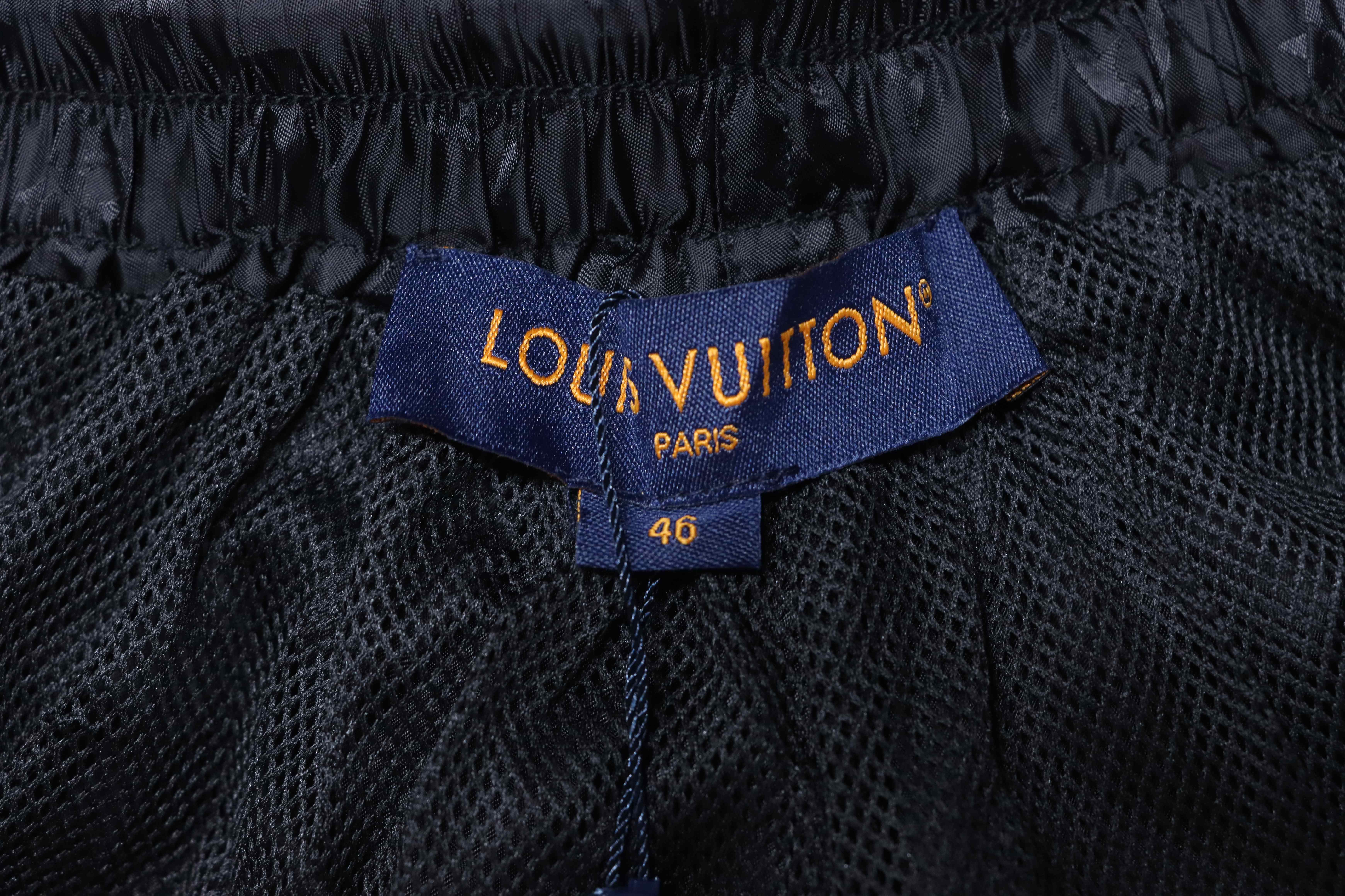 LOUIS VUITTON Logo Black Shorts