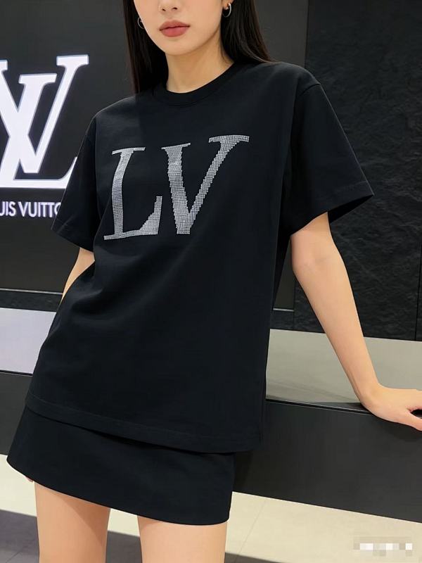 LOUIS VUITTON Logo Short Sleeve T-Shirt Style 1