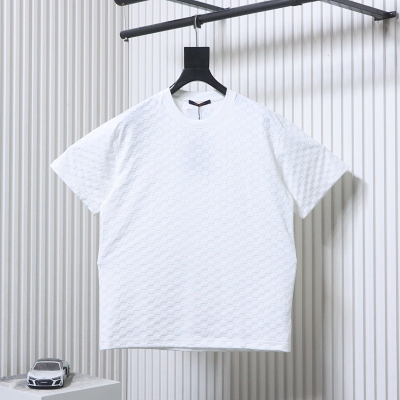 LOUIS VUITTON Monogram Checkerboard Short Sleeve T-Shirt Style 1