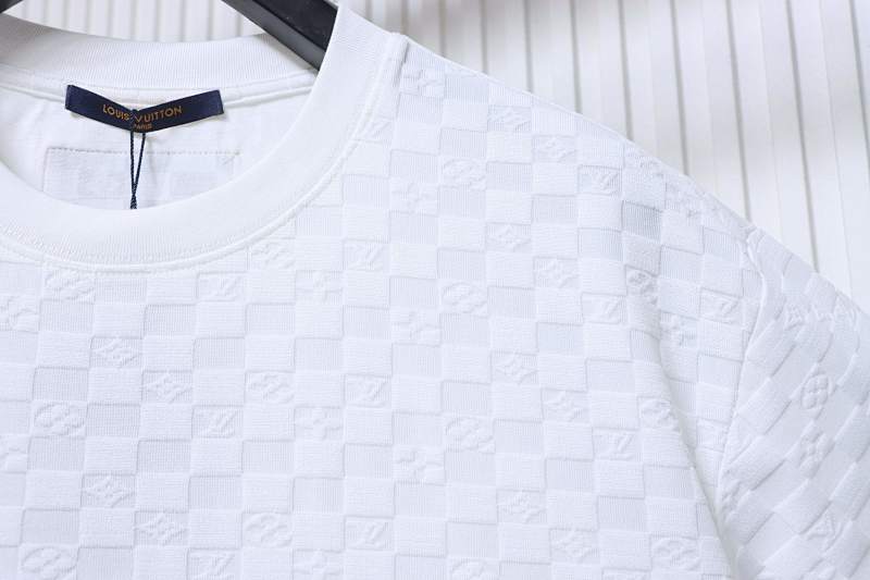 LOUIS VUITTON Monogram Checkerboard Short Sleeve T-Shirt Style 1