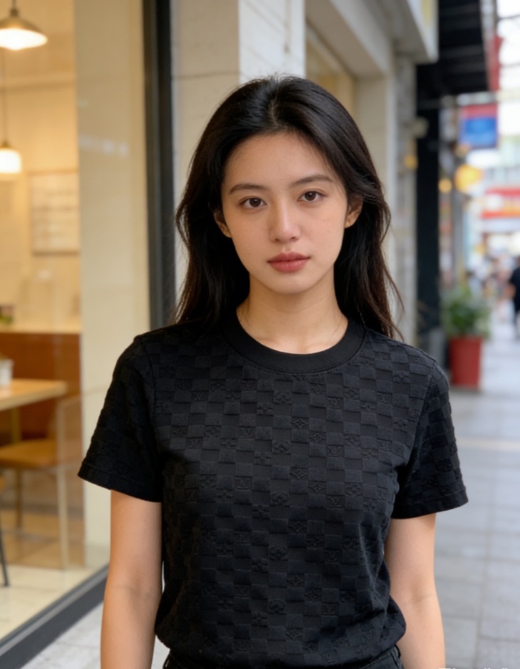 LOUIS VUITTON Monogram Checkerboard Short Sleeve T-Shirt Style 2