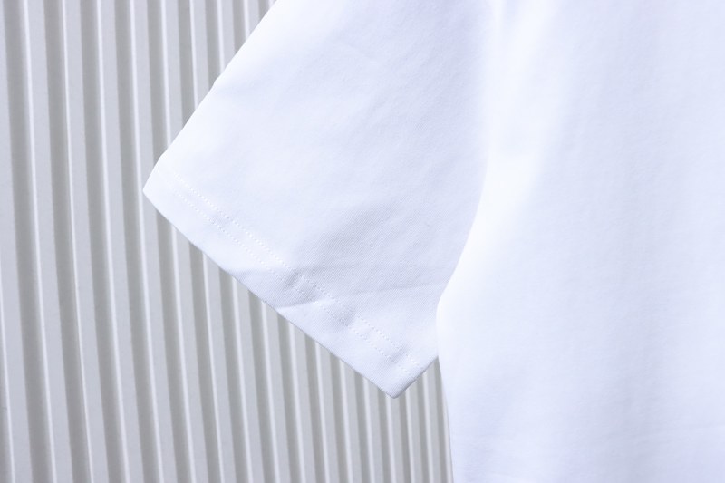 LOUIS VUITTON Monogram Embroidery Line Logo Short Sleeve T-Shirt Style 2