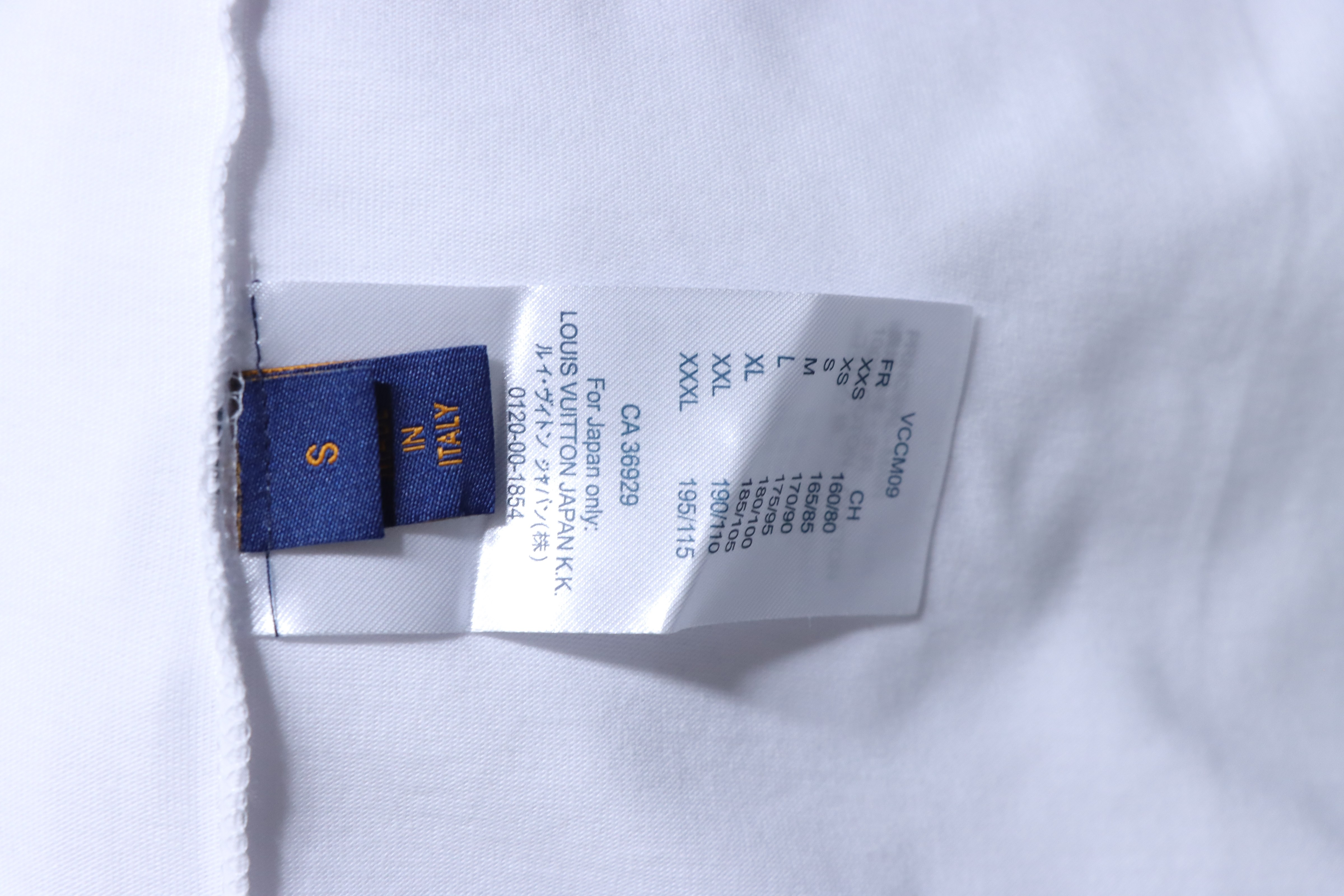 LOUIS VUITTON Monogram Embroidery Line Logo Short Sleeve T-Shirt Style 2