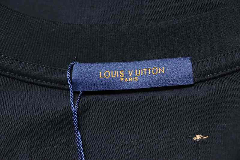 LOUIS VUITTON Monogram Embroidery White Short Sleeve T-Shirt