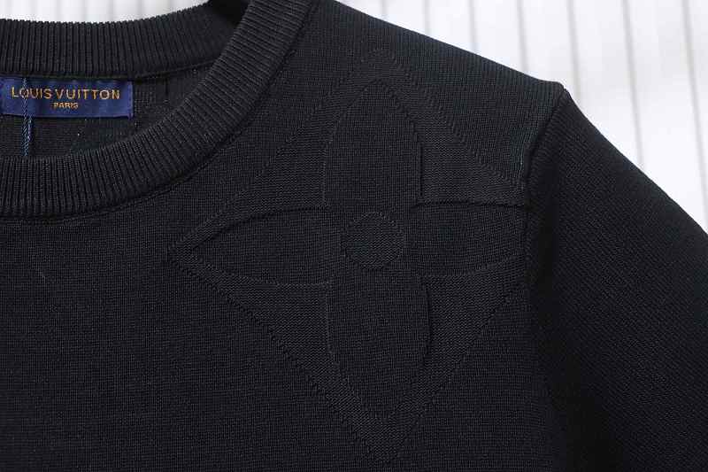 LOUIS VUITTON Monogram Jacquard Tonal Pattern Monogram Short Sleeve T-Shirt