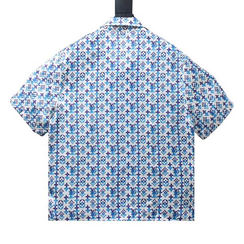 LOUIS VUITTON Monogram Print Set Short Sleeve Shirt