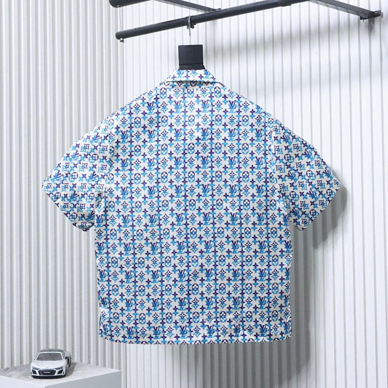 LOUIS VUITTON Monogram Print Set Short Sleeve Shirt