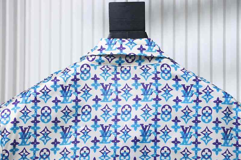 LOUIS VUITTON Monogram Print Set Short Sleeve Shirt