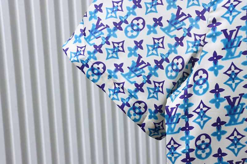 LOUIS VUITTON Monogram Print Set Short Sleeve Shirt