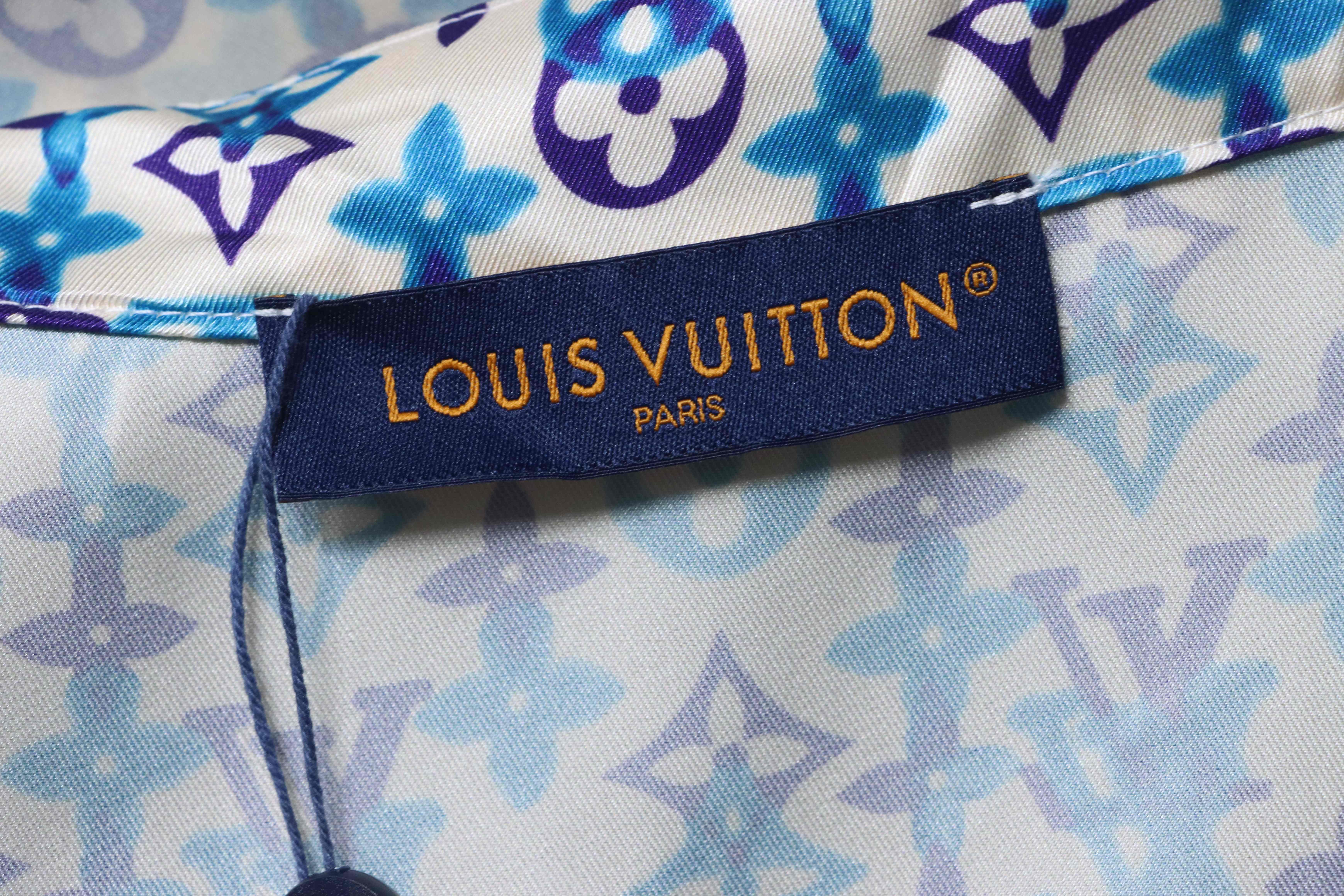 LOUIS VUITTON Monogram Print Set Short Sleeve Shirt