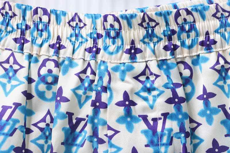 LOUIS VUITTON Monogram Print Set Shorts