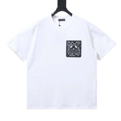 LOUIS VUITTON Monogram Print Short Sleeve T-Shirt Style 1 01