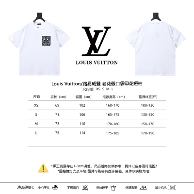 LOUIS VUITTON Monogram Print Short Sleeve T-Shirt Style 1 02
