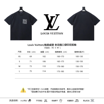 LOUIS VUITTON Monogram Print Short Sleeve T-Shirt Style 2 02