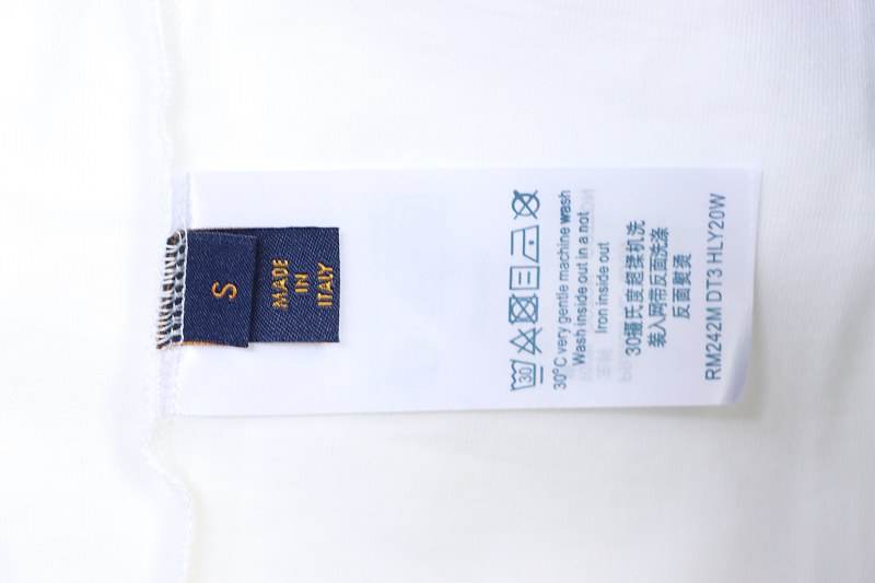 LOUIS VUITTON Pin Logo Embroidery Crew Neck Logo Black Short Sleeve T-Shirt