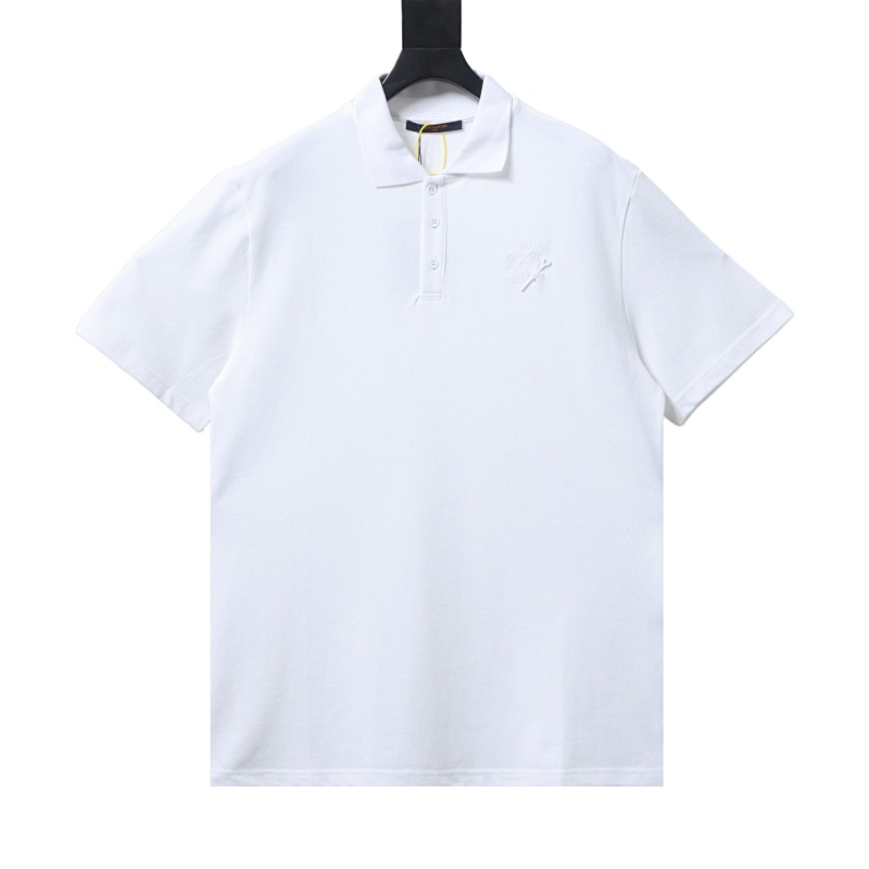 LOUIS VUITTON Pin Logo Letter Embroidery Chest Short Sleeve Polo Shirt