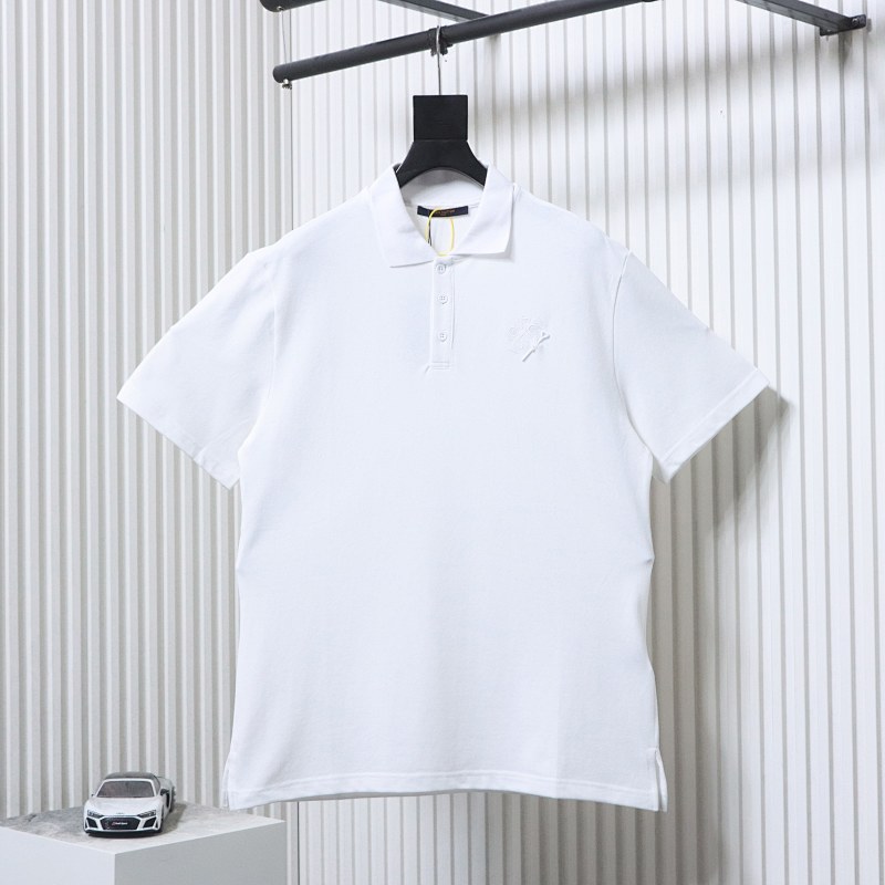 LOUIS VUITTON Pin Logo Letter Embroidery Chest Short Sleeve Polo Shirt