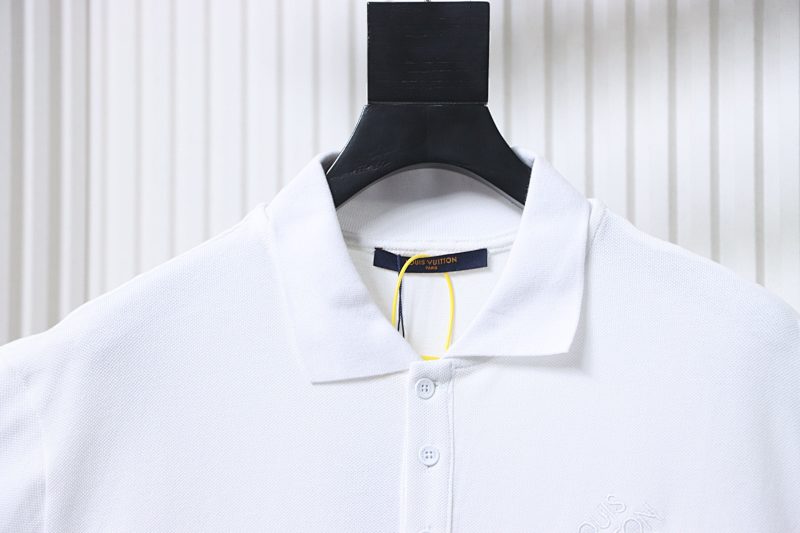 LOUIS VUITTON Pin Logo Letter Embroidery Chest Short Sleeve Polo Shirt