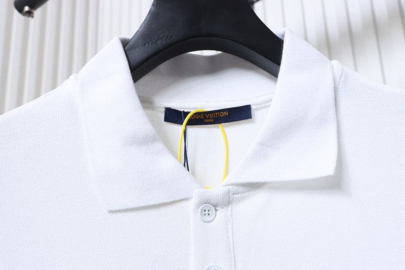 LOUIS VUITTON Pin Logo Letter Embroidery Chest Short Sleeve Polo Shirt
