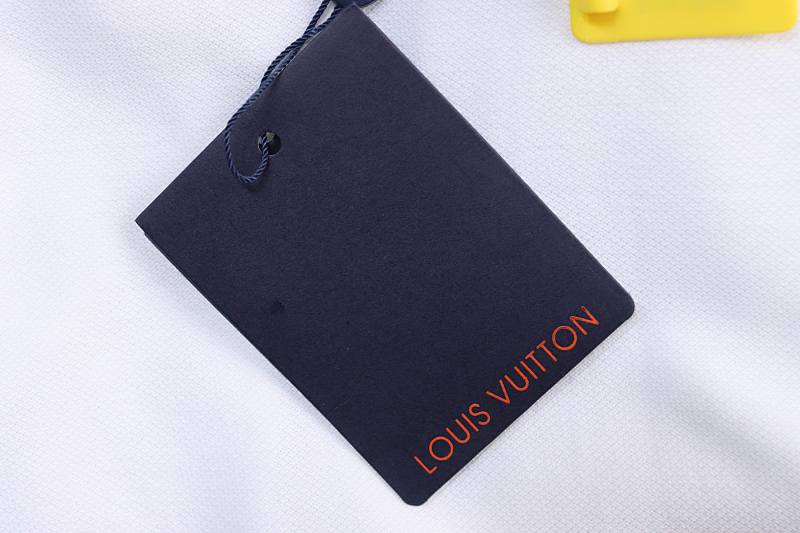 LOUIS VUITTON Pin Logo Letter Embroidery Chest Short Sleeve Polo Shirt