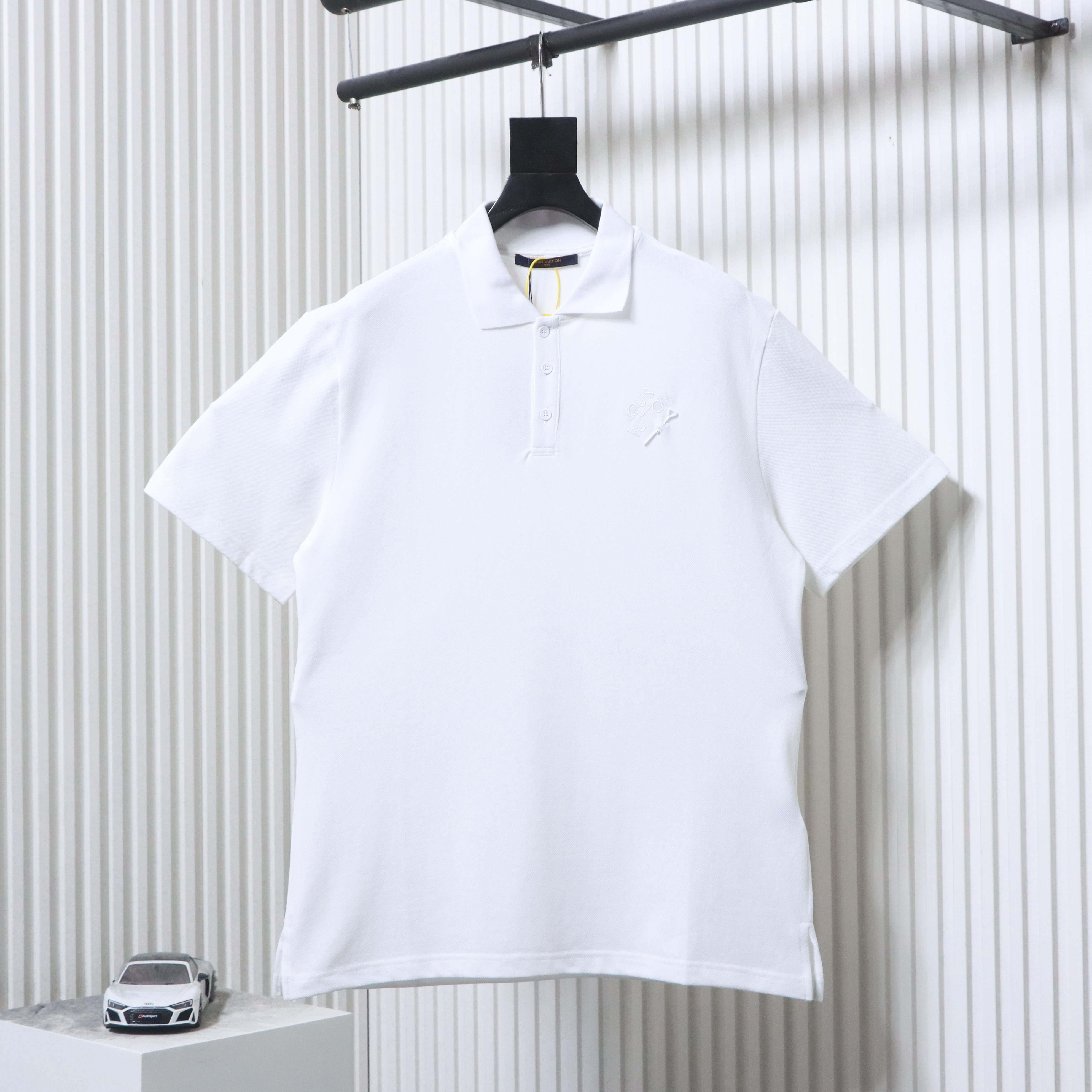 LOUIS VUITTON Pin Logo Letter Embroidery Chest Short Sleeve Polo Shirt