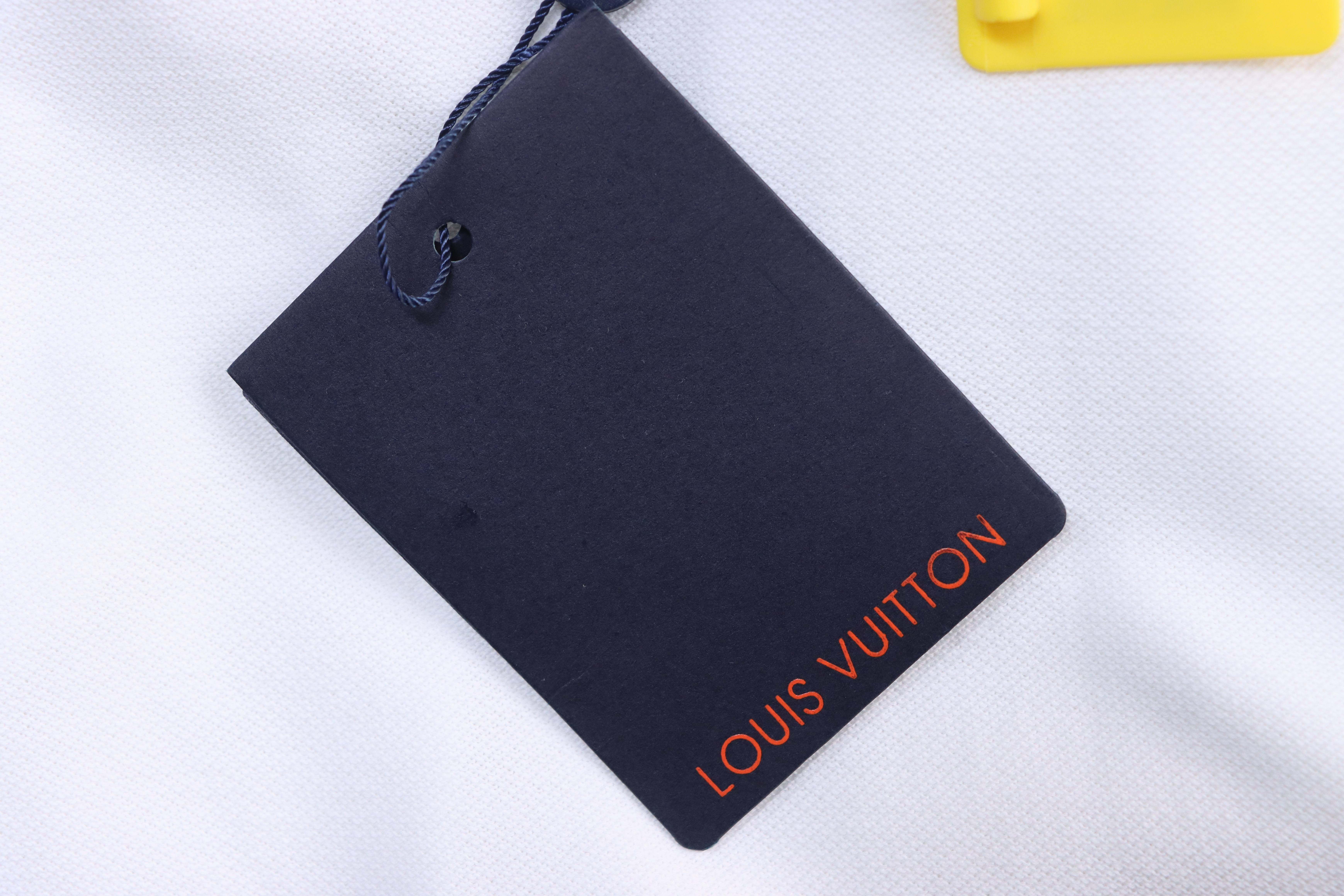 LOUIS VUITTON Pin Logo Letter Embroidery Chest Short Sleeve Polo Shirt