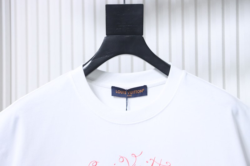 LOUIS VUITTON Print Line Short Sleeve T-Shirt