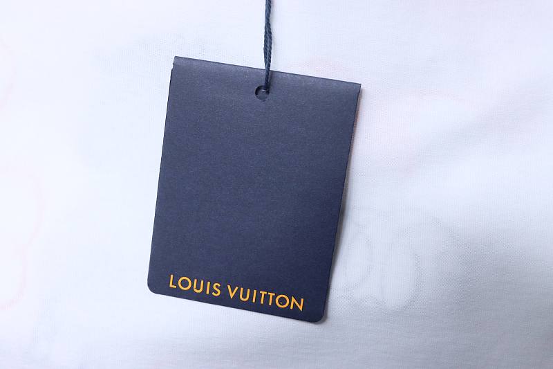 LOUIS VUITTON Print Line Short Sleeve T-Shirt