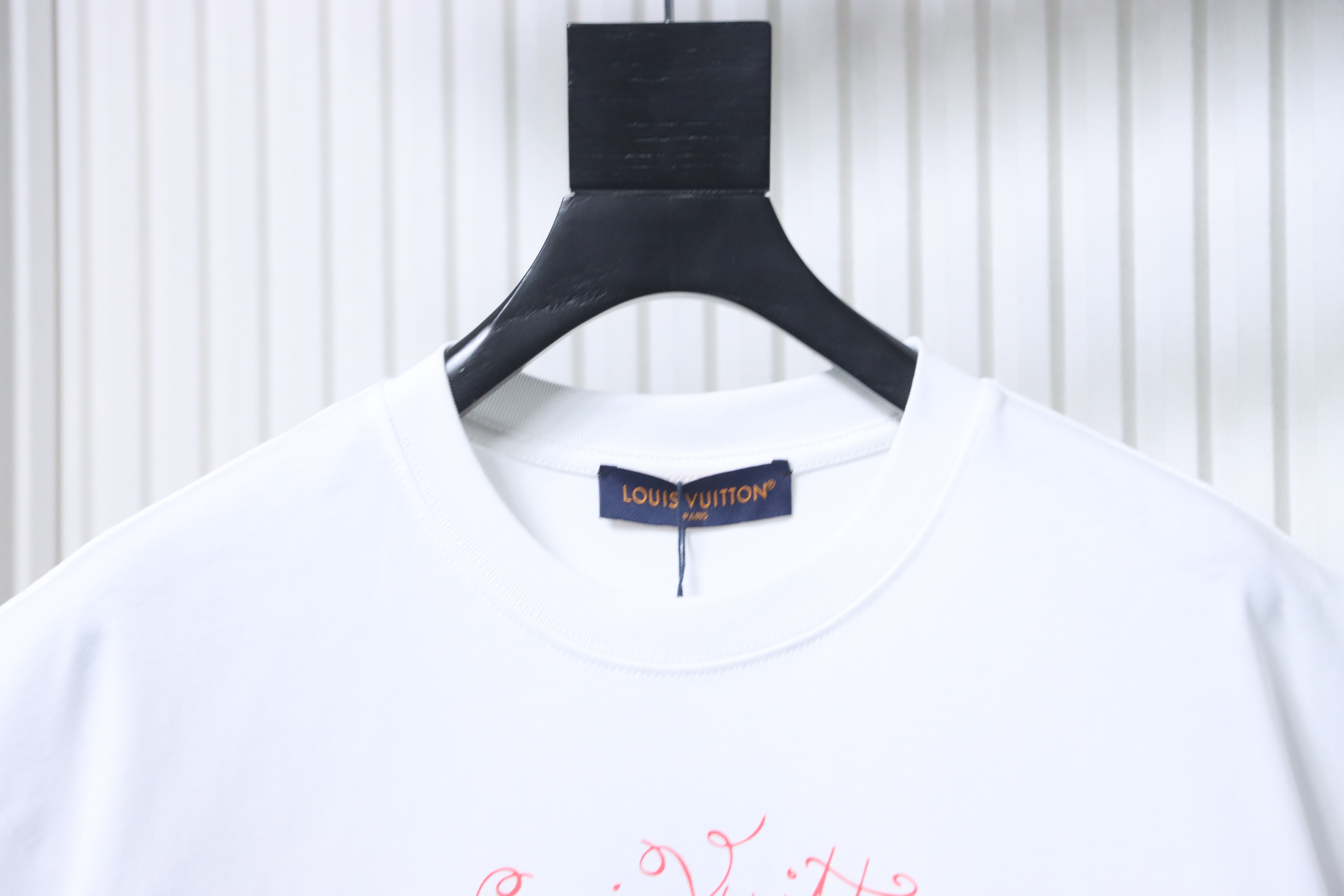 LOUIS VUITTON Print Line Short Sleeve T-Shirt