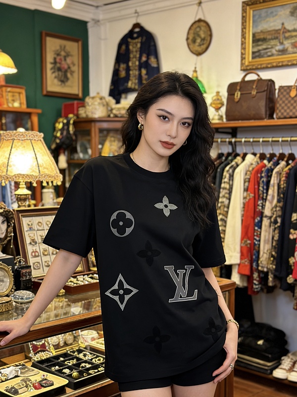 LOUIS VUITTON Print Logo Short Sleeve T-Shirt Style 2