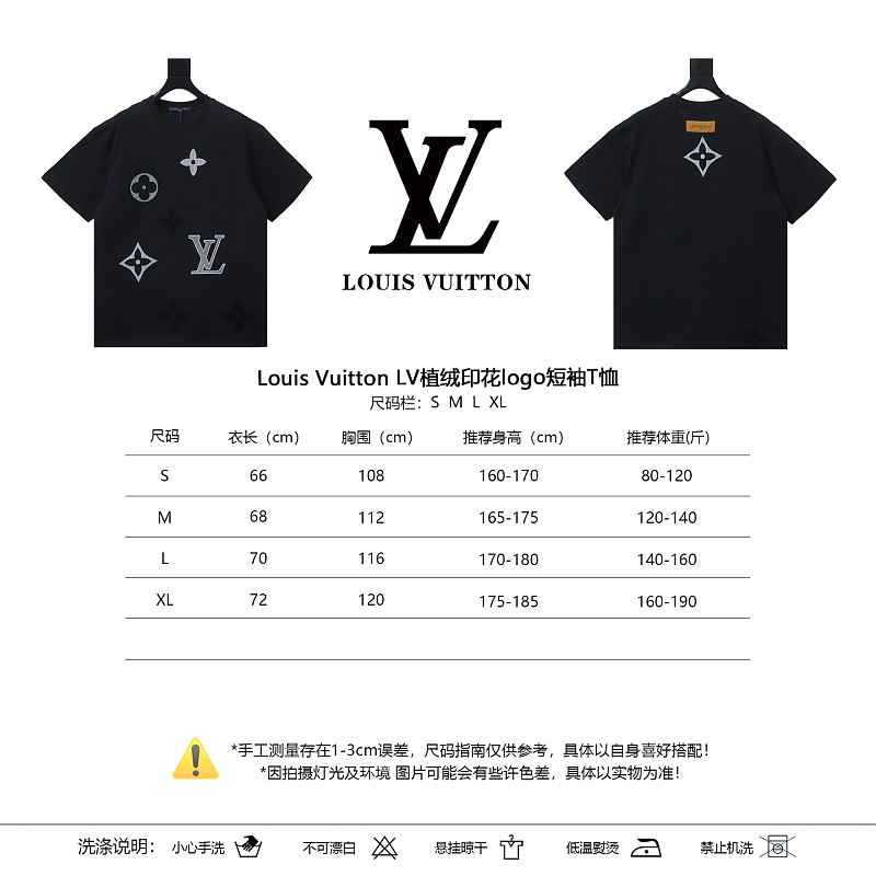 LOUIS VUITTON Print Logo Short Sleeve T-Shirt Style 2
