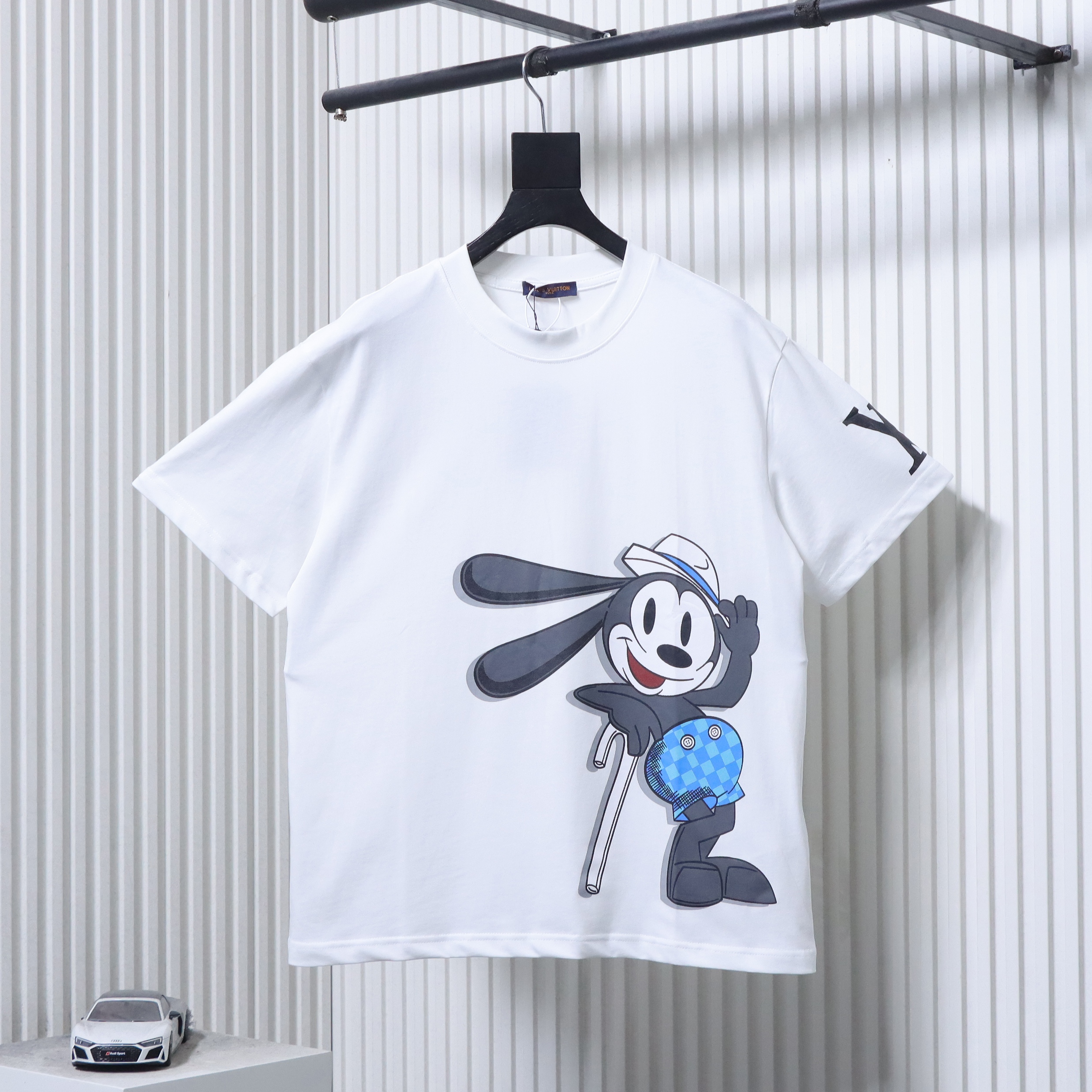 LOUIS VUITTON Print Logo White Short Sleeve T-Shirt